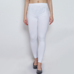 Women Pack of 2 Black & White Solid Churidar Length Legging